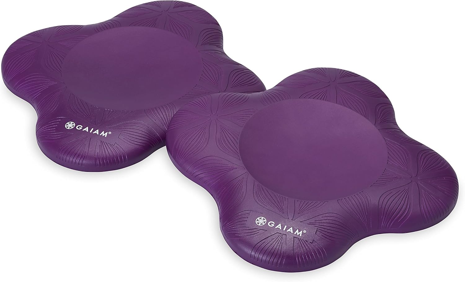 Gaiam Yoga Knee Pads (Set of 2) – Yoga Props and Accessories for Women/Men Cushions Knees and Elbows for Fitness, Travel, Meditation, Kneeling, Balance, Floor, Pilates