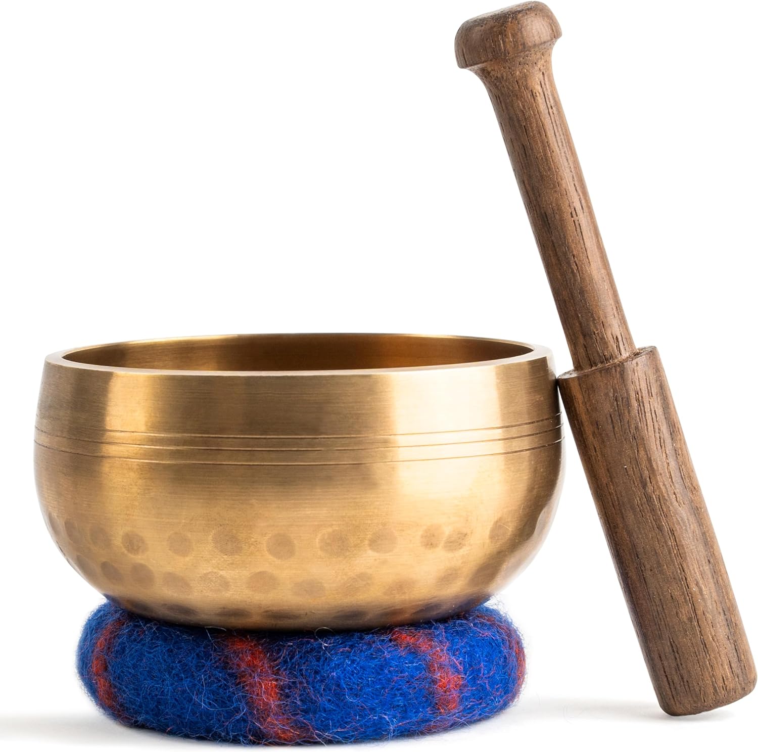 Ohm Store Tibetan Singing Bowl Set — Meditation Sound Bowl Handcrafted in Nepal for Yoga, Chakra Healing, Mindfulness, and Stress Relief — Unique Spiritual Gifts for Women and Men