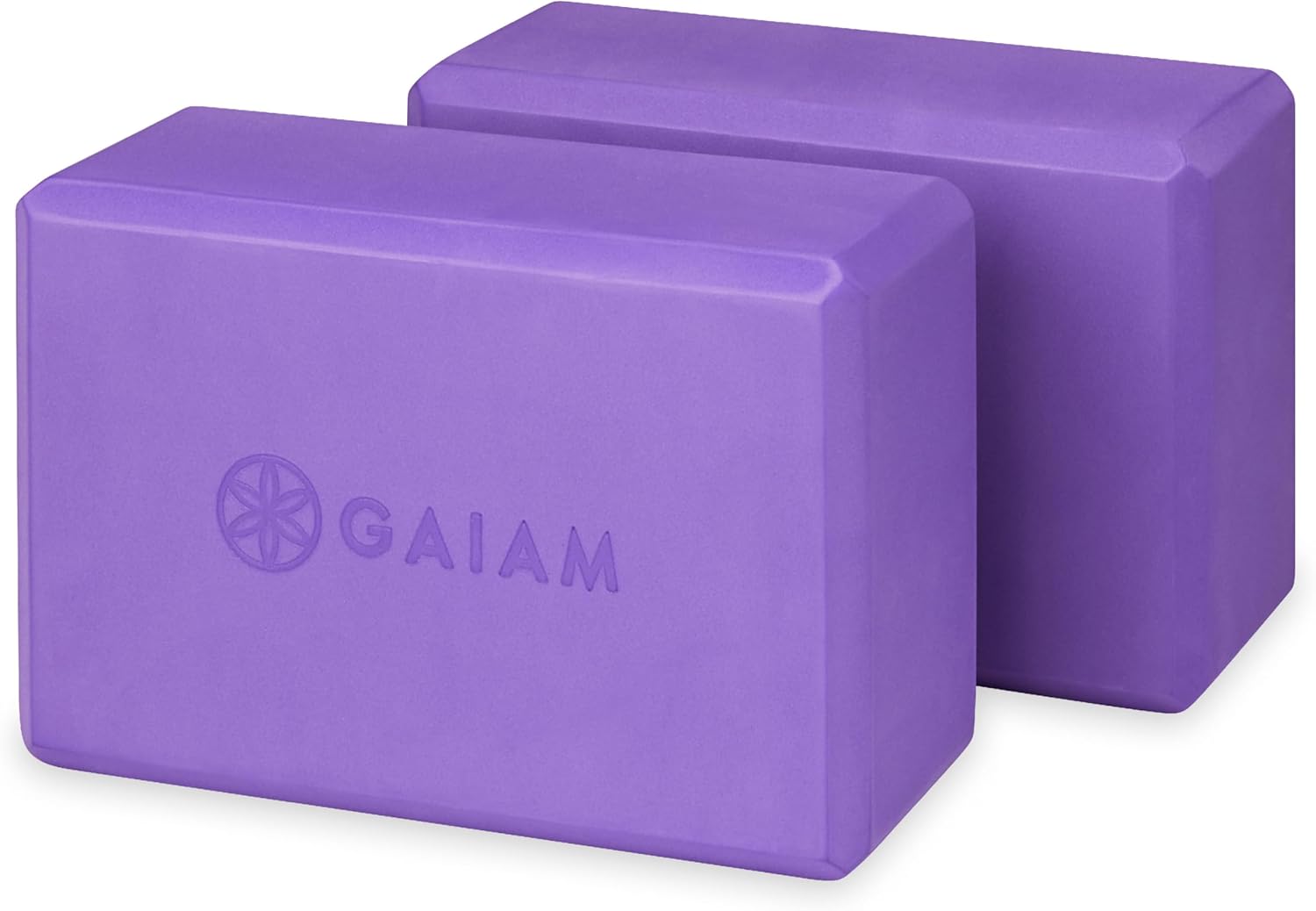 Gaiam Yoga Block – Supportive Latex-Free Eva Foam – Soft Non-Slip Surface with Beveled Edges for Yoga, Pilates, Meditation – Yoga Accessories for Stability, Balance, Deepen Stretches