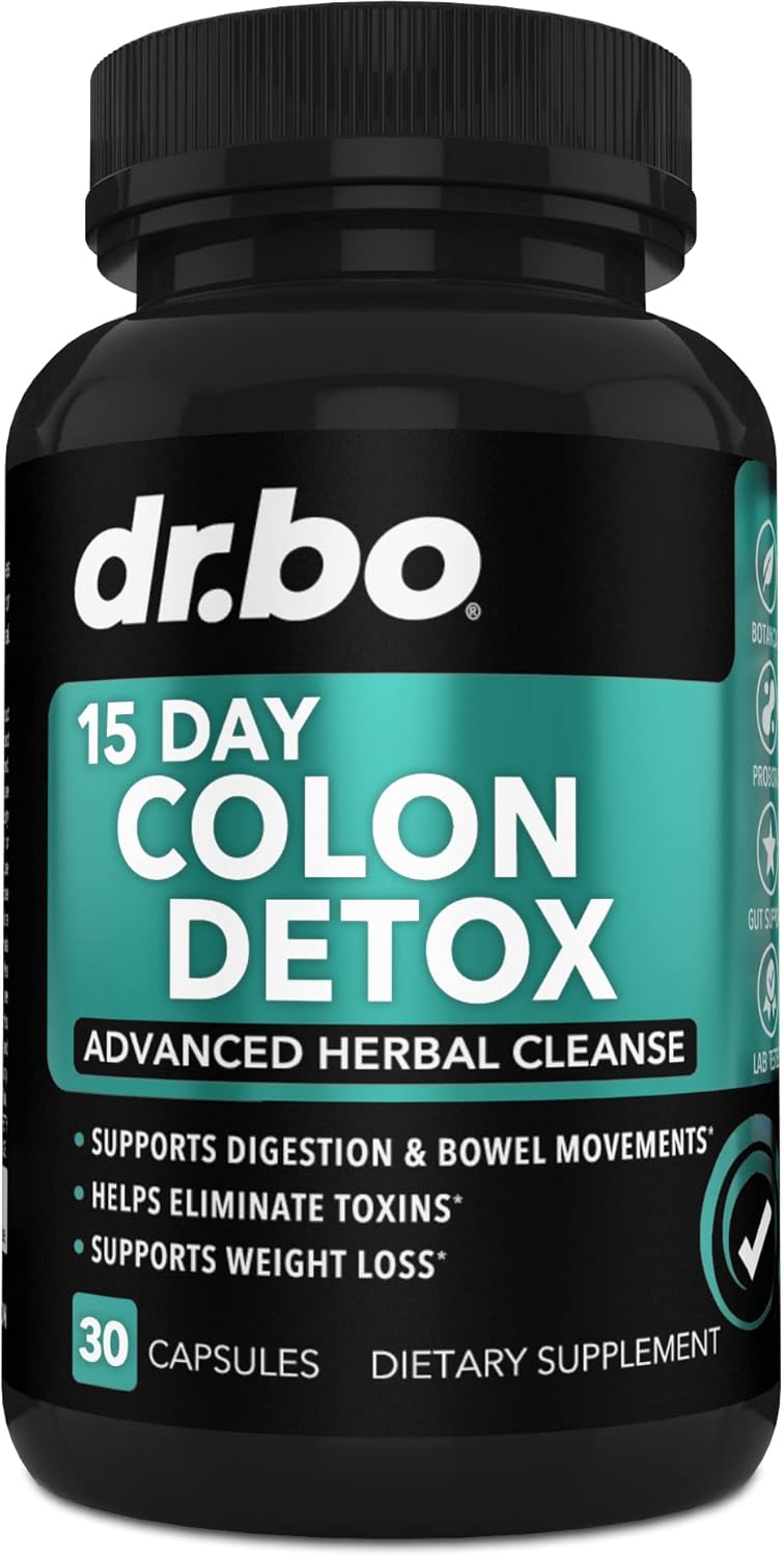 Colon Cleanser Detox for Weight Flush – 15 Day Intestinal Cleanse Pills & Probiotic – Fast Natural Laxative for Constipation Relief – Bowel Movement Supplements for Stomach Bloating, Gut Loss Support