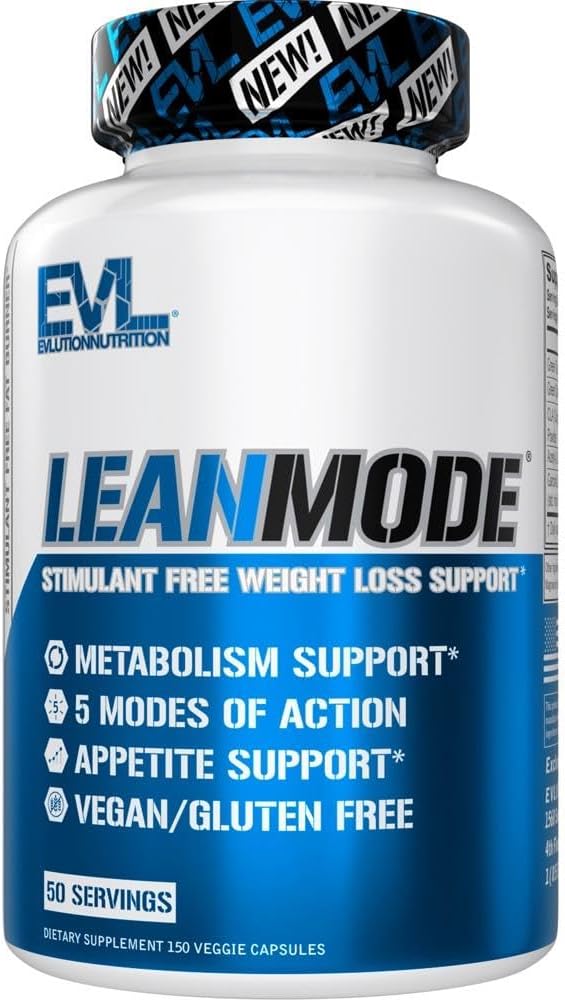 EVL Weight Loss Support Pills – Premium Multipurpose Appetite Metabolism and Fat Loss Support for Men and Women – LeanMode with Green Coffee Bean Extract CLA and Garcinia Cambogia – 50 Servings