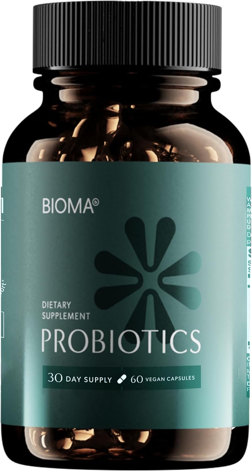 BIOMA Probiotics – Digestive Health Probiotic – Gut Support for Men & Women with Xylooligosaccharides, Tributyrin & Bifidobacterium – Vegan & Gluten Free – 60 Delayed-Release Capsules (30-Day Supply)