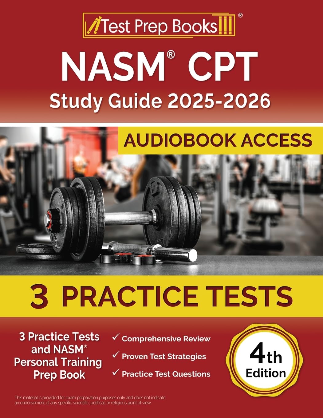 NASM CPT Study Guide: Practice Tests and NASM Personal Training Prep Book: [4th Edition]