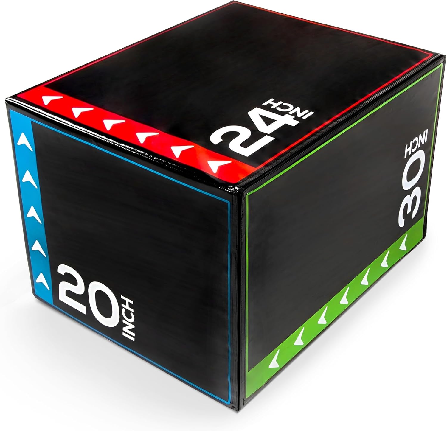 BalanceFrom Foam Plyo Jumping Exercise Box for Home Gym, Multiple Size and Color Options – for Plyometric Jump Training, HIIT Workouts, Step-Ups, Agility Drills and Lower Body Strength