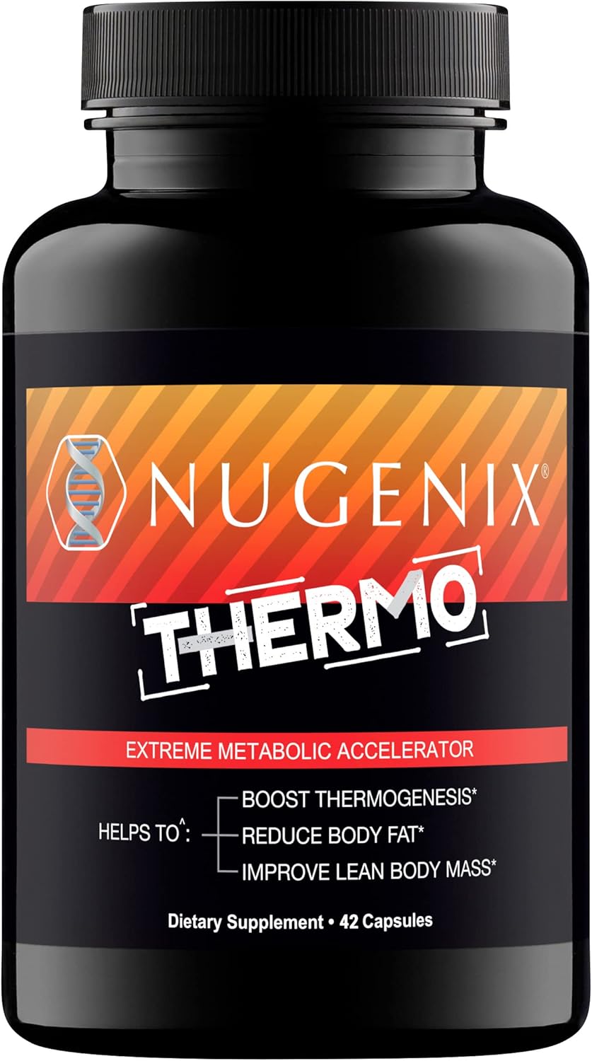 Nugenix Thermo – Thermogenic Fat Burner Supplement Pills for Men, Extreme Metabolic Accelerator, 42 Count