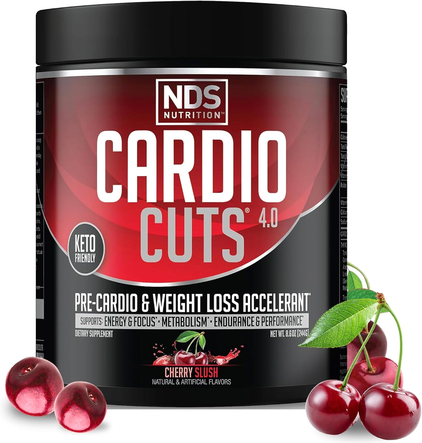NDS Nutrition Cardio Cuts 4.0 – Cherry Slush – 8.6 oz.