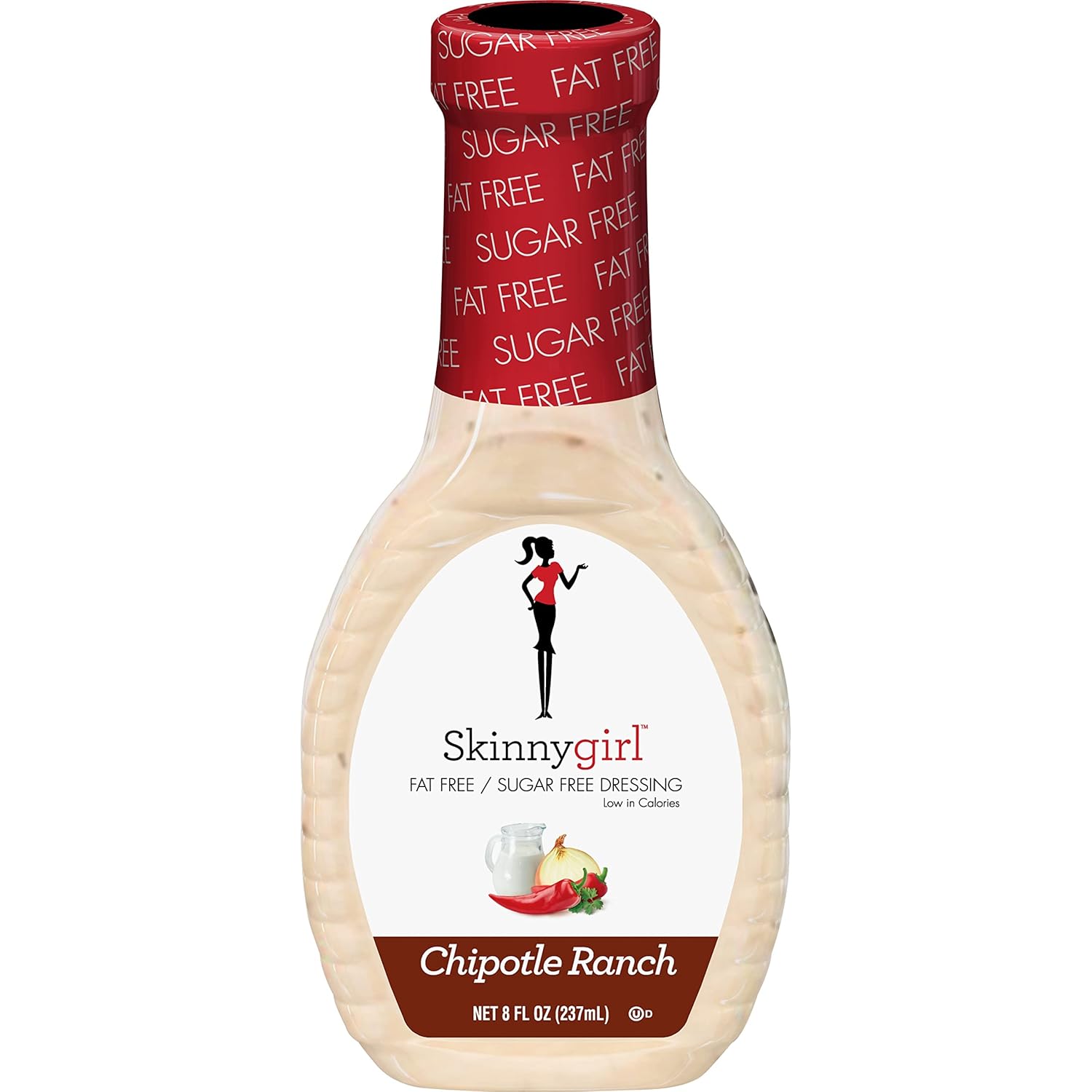 Skinnygirl Fat-Free Salad Dressing, Sugar-Free Chipotle Ranch, 8 Ounce
