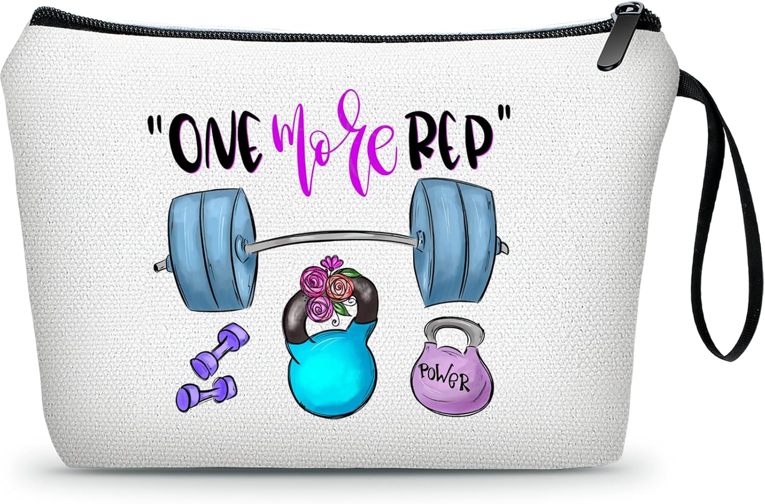 Workout Gym Exercise Gifts for Fitness Lovers Women Female Friends Sister Coworker Cosmetic Makeup Bag Christmas