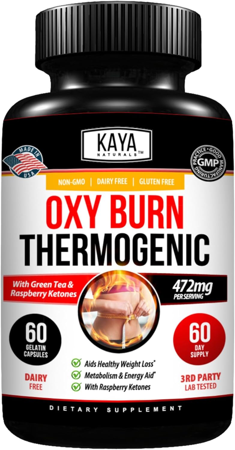 Kaya Naturals Supreme Fat Burner – Weight Loss Pills Women & Men – Appetite Suppressant Supplement – Powerful Thermogenic Diet Pills – Natural Energy Boost Oxy Burn 60 Count