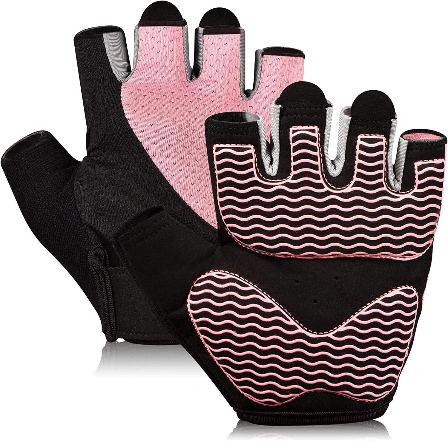Sunnex Gym Gloves – Fingerless, Breathable Workout Gloves for Weightlifting, Cycling & More