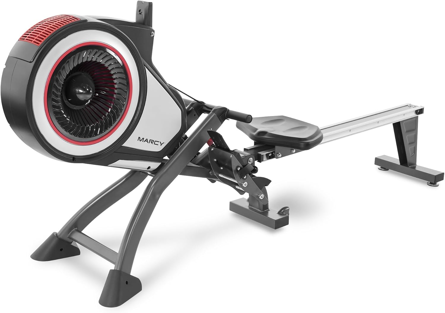 Marcy Air Resistance Rowing Machine with Transport Wheels