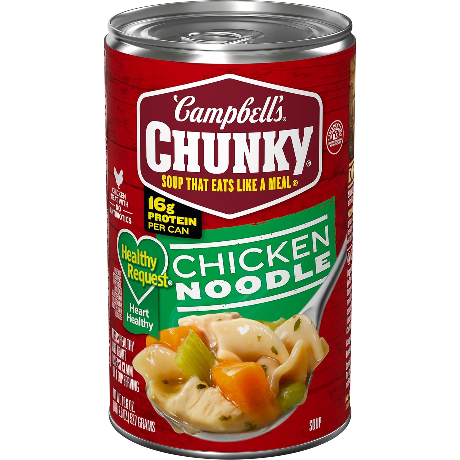 Campbell’s Chunky Healthy Request Chicken Noodle Soup, 18.6 oz Can